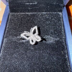 Zales Silver Diamond Accent Ring